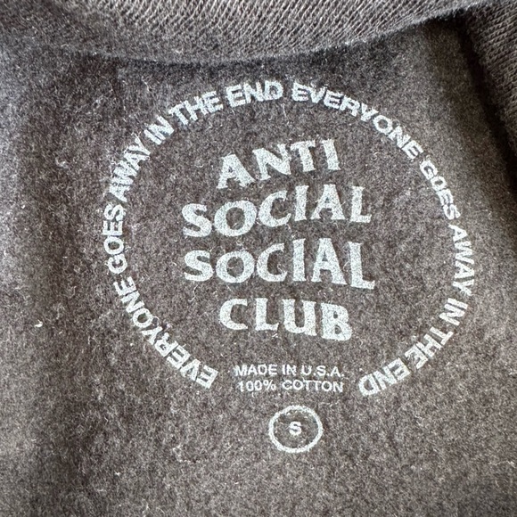 Anti Social Social Club Shattered Glass Black Pullover Hoodie size S - Picture 9 of 9